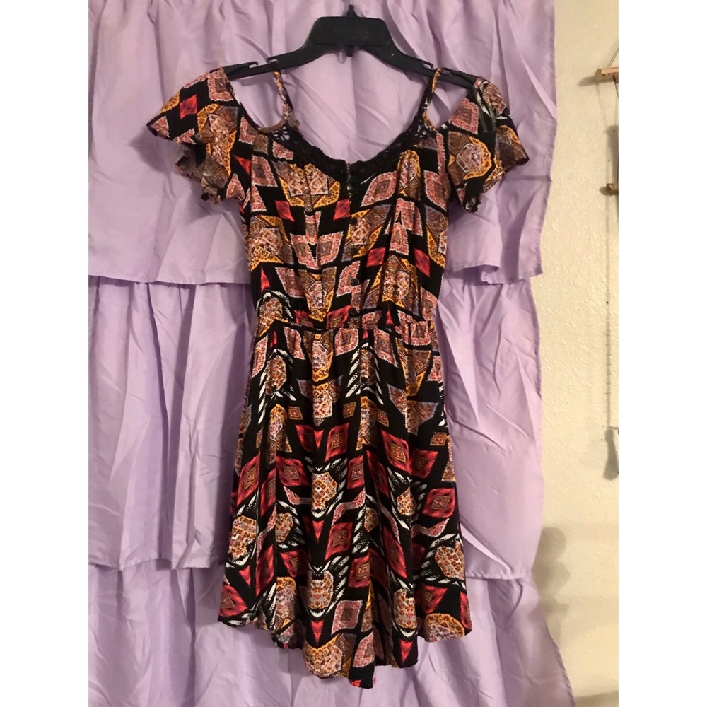 Xhilaration peek a boo Aztec print dress